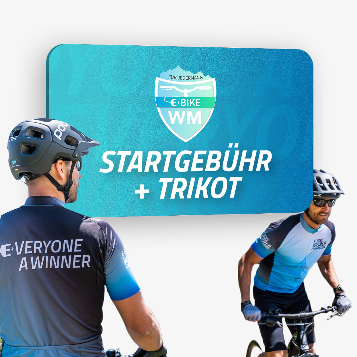 E-Bike WM für JEDERMANN Weltmeister Trikot + Startplatz E-Bike WM FÜR JEDERMANN
